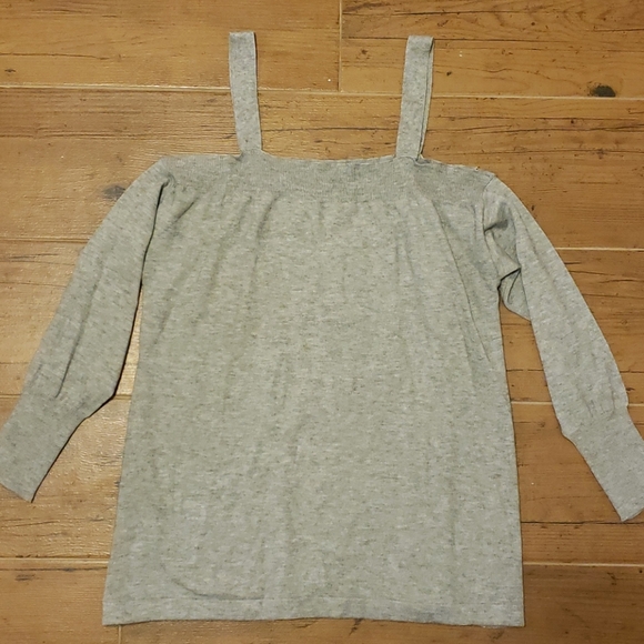 Grey Buckle Brand Off-the-Shoulder Sweater Small - Picture 2 of 2